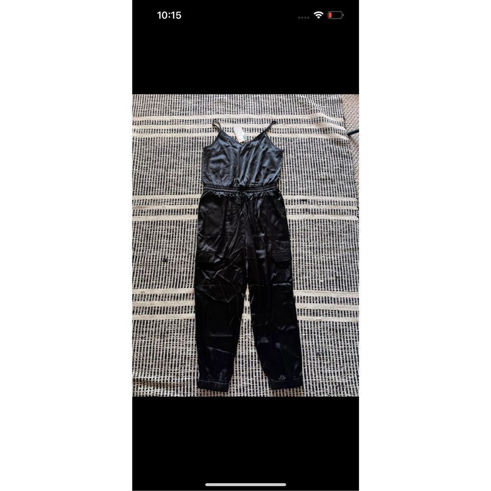 BTFMB Size large satin jumpsuit NWT